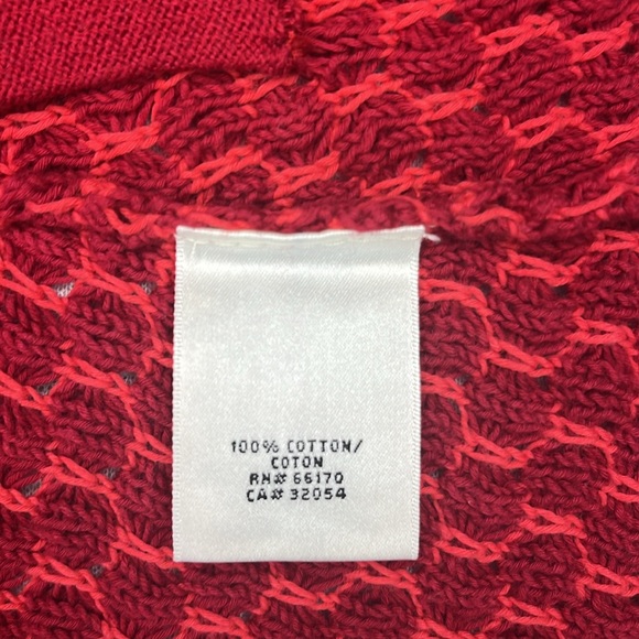 Charlie & Robin Red Knit Cotton Blazer Size S (#2026) - Picture 11 of 11